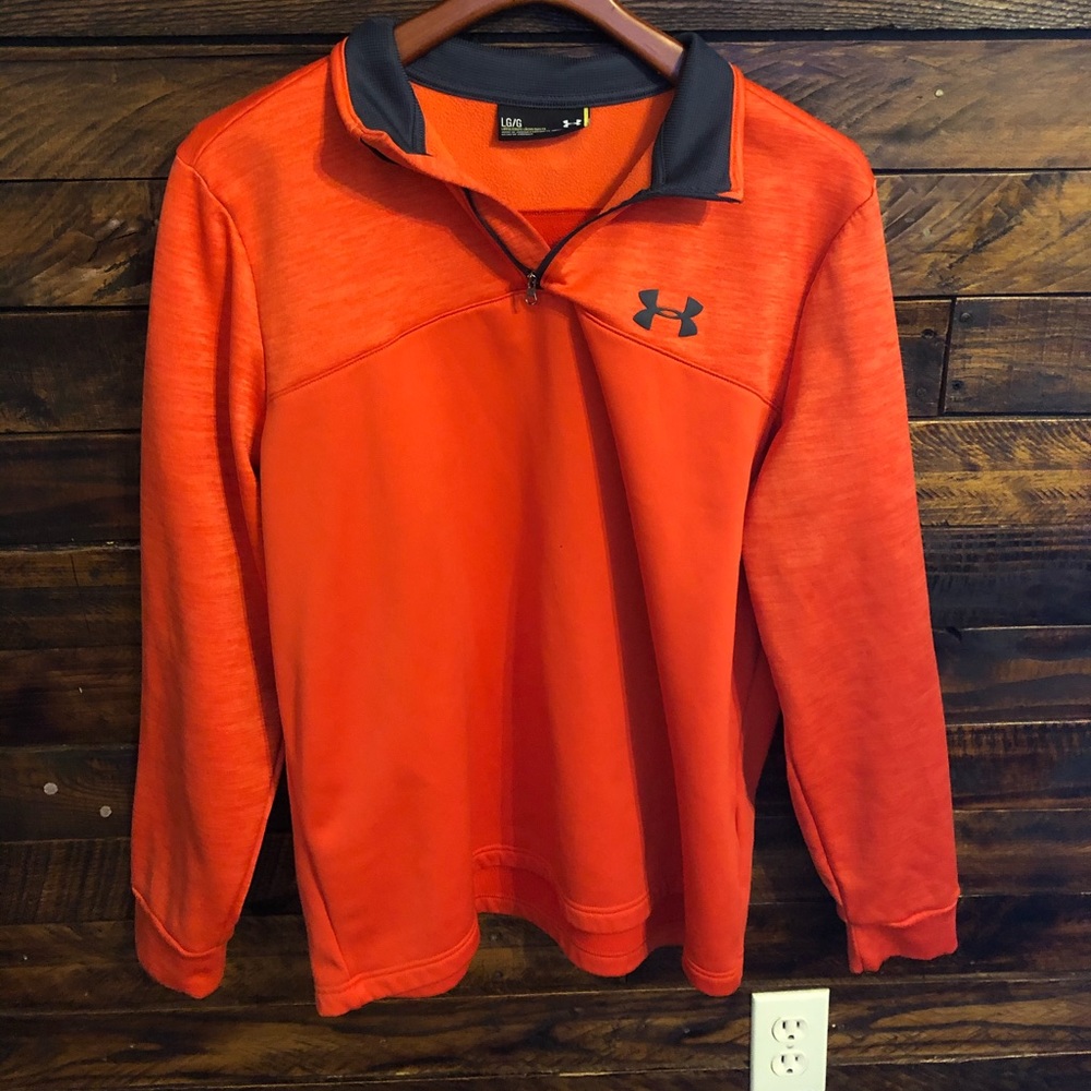 Orange Under Armour Fleece Sweatshirt